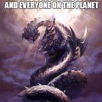 Monster Hunter Dalamandur | THE GUILD SAYS THIS MONSTER HAS THE ABILITY TO DESTROY THE ENTIRE WORLD AND EVERYONE ON THE PLANET; YOU STILL NEED TO PAY THE QUEST FEE THO | image tagged in monster hunter dalamandur | made w/ Imgflip meme maker