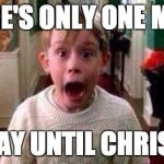 Christmas | THERE'S ONLY ONE MORE MONDAY UNTIL CHRISTMAS | image tagged in christmas | made w/ Imgflip meme maker
