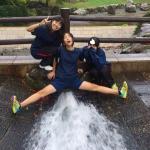 waterfall japanese girl