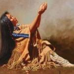 Praying Native Woman