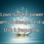 Flower of Love | Love has the power; To calm, to change, and unite. Use it frequently. | image tagged in flower of love | made w/ Imgflip meme maker