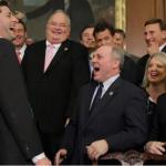 Republicans Laughing all the way to the bank meme