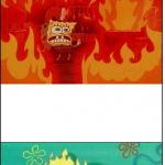 spongebob heat comparation  meme