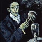 picasso drinking | I GOT; MEAD GOGGLES | image tagged in picasso drinking | made w/ Imgflip meme maker