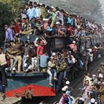 overloaded train