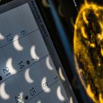 Calendar with Crescent Moons