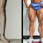 Before and after leg day