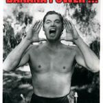 Tarzan of the Jungle | BANANA POWER !!! | image tagged in tarzan hodls,banana power | made w/ Imgflip meme maker