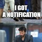 Happy and Sad | I GOT A NOTIFICATION; IT'S A TROLL | image tagged in happy and sad,ssby,funny,troll | made w/ Imgflip meme maker