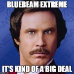 Ron Burgundy | BLUEBEAM EXTREME; IT'S KIND OF A BIG DEAL | image tagged in ron burgundy | made w/ Imgflip meme maker