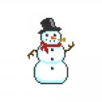 8-bit Snowman