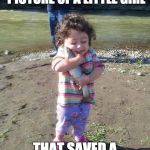 A killer...but yet innocent. | HERE IS A HEARTWARMING PICTURE OF A LITTLE GIRL; THAT SAVED A FISH FROM DROWNING | image tagged in child hug fish | made w/ Imgflip meme maker