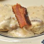 Biscuits with Bacon Gravy