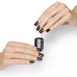 black nail polish w/hands