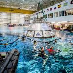 Orion spacecraft recovery practice