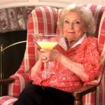 Betty White Drinking