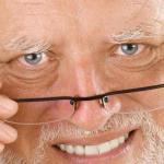 Harold glasses meme