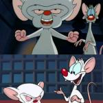 Pinky and the Brain dialogue meme