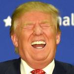 Trump laugh