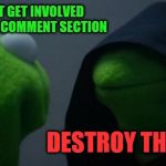 evil kermit meme creator