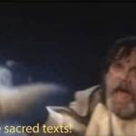 Last Jedi Sacred Texts meme