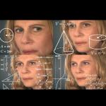 Woman calculating black