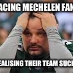 Eagles fans be like.... | RACING MECHELEN FANS; REALISING THEIR TEAM SUCKS | image tagged in eagles fans be like | made w/ Imgflip meme maker