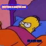 angry homer simpson in bed Meme Generator - Imgflip