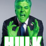 Green Hannity | THE UNCREDIBLE; HULK | image tagged in green hannity | made w/ Imgflip meme maker
