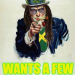 Uncle SAM rasta | THE JAMAICAN ARMY; WANTS A FEW GOOD MON | image tagged in uncle sam rasta,funny | made w/ Imgflip meme maker
