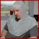 sad man in chainmail