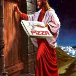 Jesus' pizza delivery