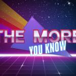 The More You Know Synthwave Meme