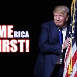 aMErica FIRST! | ME; A             RICA; FIRST! CLH | image tagged in trump flag me america first dotard | made w/ Imgflip meme maker