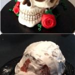 skull cake | EXPECTATION; REALITY | image tagged in skull cake | made w/ Imgflip meme maker