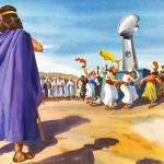 Israelites worship golden calf but it's christianity on superbow