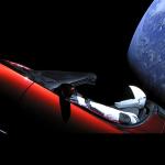 Spaceguy in red cabrio in outer space meme