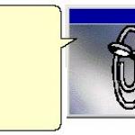 Classic Clippy small blank message meme