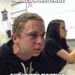 Holding in fart | WHEN THE TEACHER MAKES A MISTAKE; AND YOU'RE FIGHTING THE URGE TO CORRECT THEM | image tagged in holding in fart | made w/ Imgflip meme maker