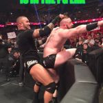 wwe randy ortan having fun with sheamus  | I THOUGHT WWE IS IN THE PG ERA | image tagged in wwe randy ortan having fun with sheamus | made w/ Imgflip meme maker