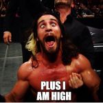 WWE retake | I LIKE TURTLES; PLUS I AM HIGH | image tagged in wwe retake | made w/ Imgflip meme maker