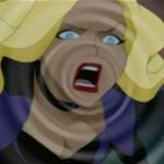 black canary shouting/screaming