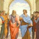 Plato and Aristotle in the school of Athens