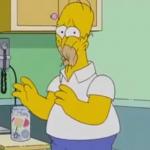 Homer Eating Sour Candy