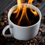 Flaming coffee