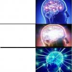 Expanding brain 3 panels meme