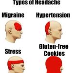 Evil, just Evil | Gluten-free Cookies | image tagged in headaches,memes,gluten free,cookies | made w/ Imgflip meme maker