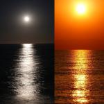 sun/moon reflection