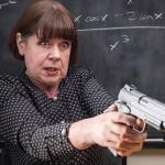 Maths teacher with gun