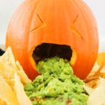 Pumpkin with guacamole vomit meme